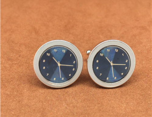 Men’s clock cufflink